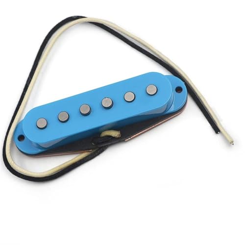 Gitarren-Steg-Tonabnehmer Imitieren Den Klang Des Brücken-Tonabnehmers Mit Versetztem Pol Und Schwarzem Basismagneten Für E-Gitarre e gitarren tonabnehmer (Color : Light Blue Cover)