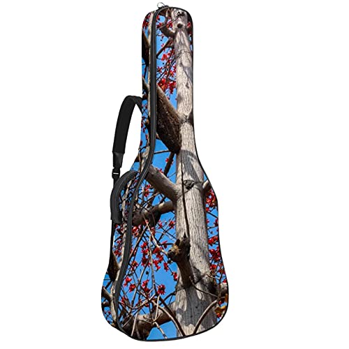 Gitarrentasche Gig Bag Gepolsterte Wasserdicht Gitarrenhülle für Akustikgitarre 40/41 / 42 zoll Baumblau 108.9x42.9x11.9 cm