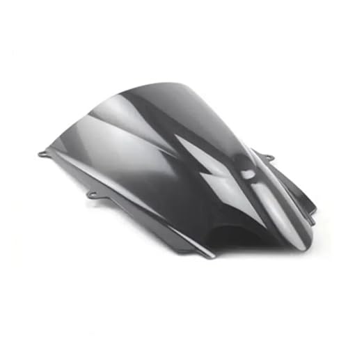 HSAJFEB Motorrad Motorrad-Doppelblasen-Windschutzscheibe Für Triumph Für Daytona 675 2013 2014 2015 2016 Windschild(Schwarz)