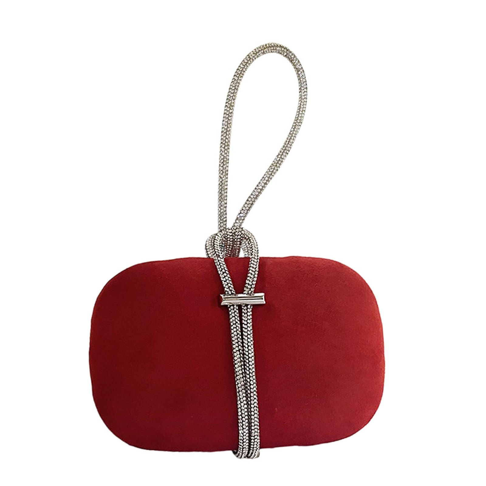 ohodhmnu Damen-Tragetasche, Handtasche mit Griff, Abendtasche, elegant, Party, Bankett, Hochzeit, Clutches für Frauen, Mädchen, Cocktailtasche, Handtasche, rot, with ribbon