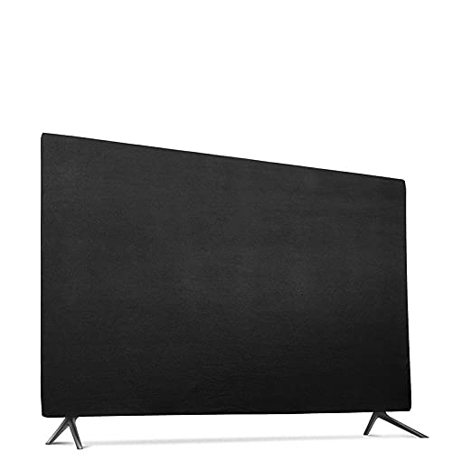 Crepundia Outdoor Tv Cover Universal-TV-Computer-Monitorabdeckung Hängende Abdeckung 43/49 / 55 Zoll elastisches Tuch(Black,43)