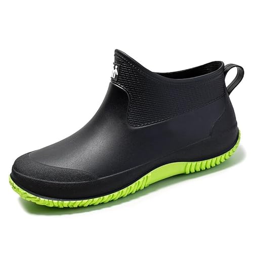 letaofang Gartenschuhe Unisex Gummistiefel Regenstiefel Wasserdicht Leicht Outdoor Spaziergang Kurz Stiefeletten Herren oder Damen