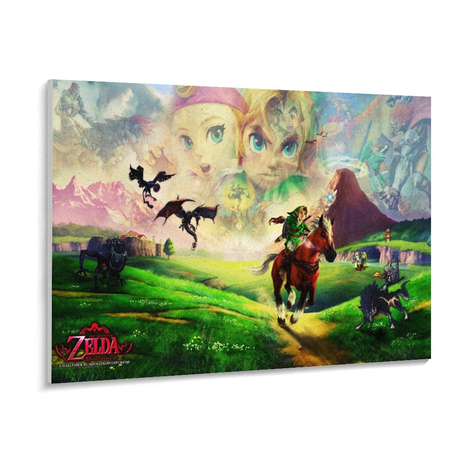 Puzzle 1000 Teile Die Legende von Zelda Decoration Picture Game Character Painting Puzzle 1000 Teile er Erwachsene Pädagogisches intellektuelles Dekomprimieren(50x70cm)