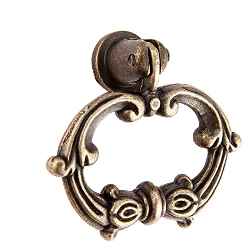 Legierung Vintage Ring Pull Knob Handle, 5 Stück Tassenknöpfe, Griffe for Aufhängen, Möbelknöpfe und Griffe aus Bronze, Vintage-Legierung, Schrankknöpfe und -griffe, Küchenschubladen- und Schrankgriff