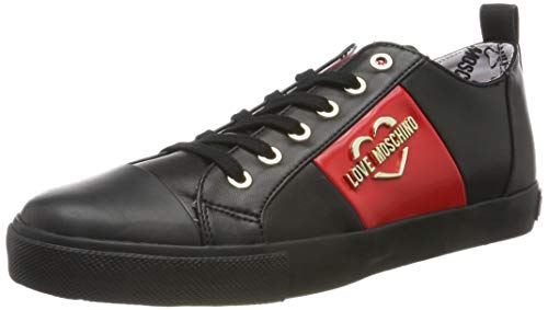 Love Moschino Damen Scarpad.Gomma 30 Mm, Nappa Pu Gymnastikschuhe, Schwarz (Nero 000), 37 EU