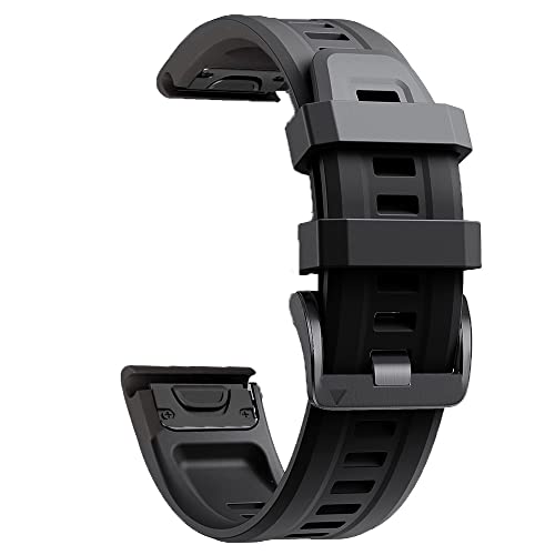 OPKDE Uhrenarmband für Garmin Fenix 7S 6S 6SPro 5S 5SPlus, 20 mm, Silikon, Rotgold, Stahlschnalle, Schnellverschluss, Easyfit-Armband, For Fenix 5S, Achat