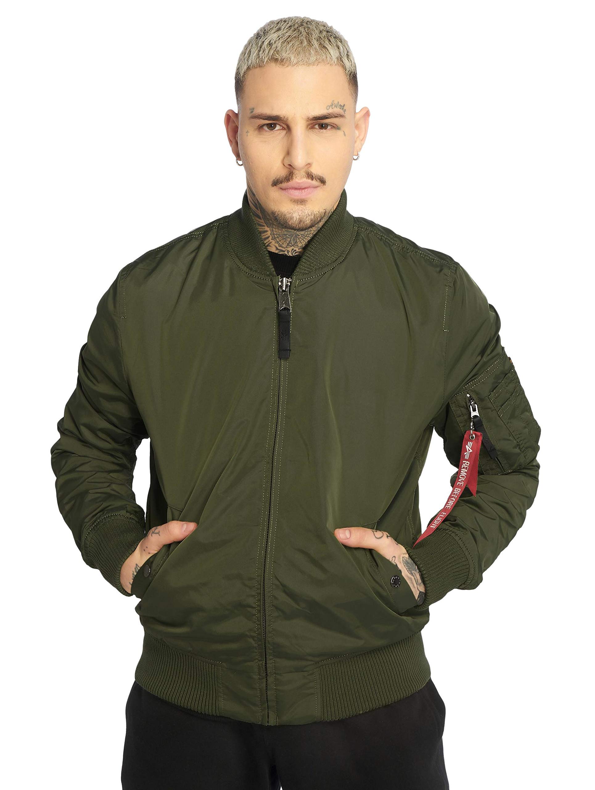 Alpha Industries Herren Jacke Ma-1 TT, Grün (Sage-Green 01), Medium