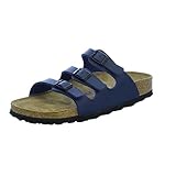 Birkenstock Classic Unisex Birkenstock Florida 554713 Pantoletten, Blau, 37 EU