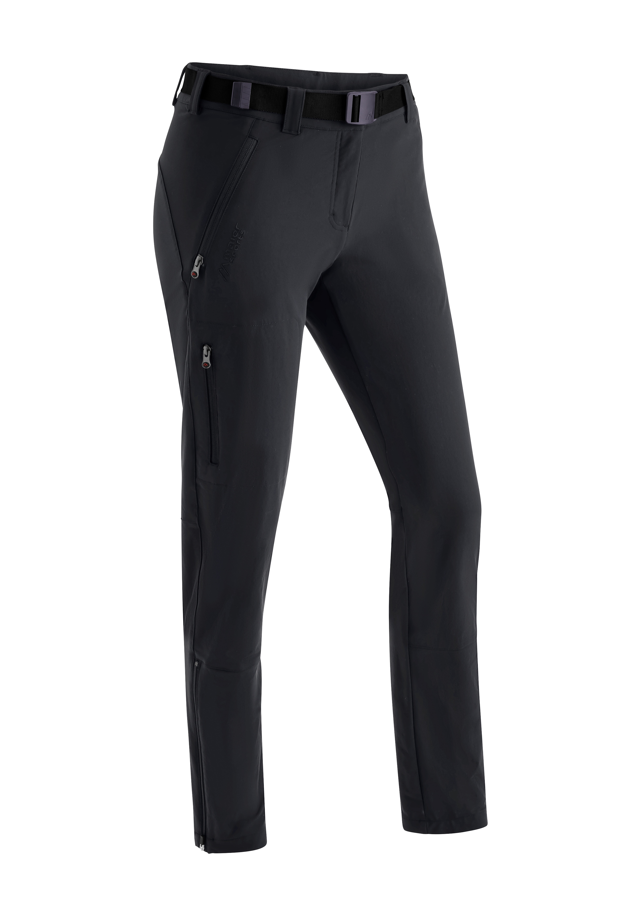 Maier Sports Funktionshose "Lana slim", Damen Wanderhose, atmungsaktive Outdoor-Hose, 3 Taschen, Slim Fit