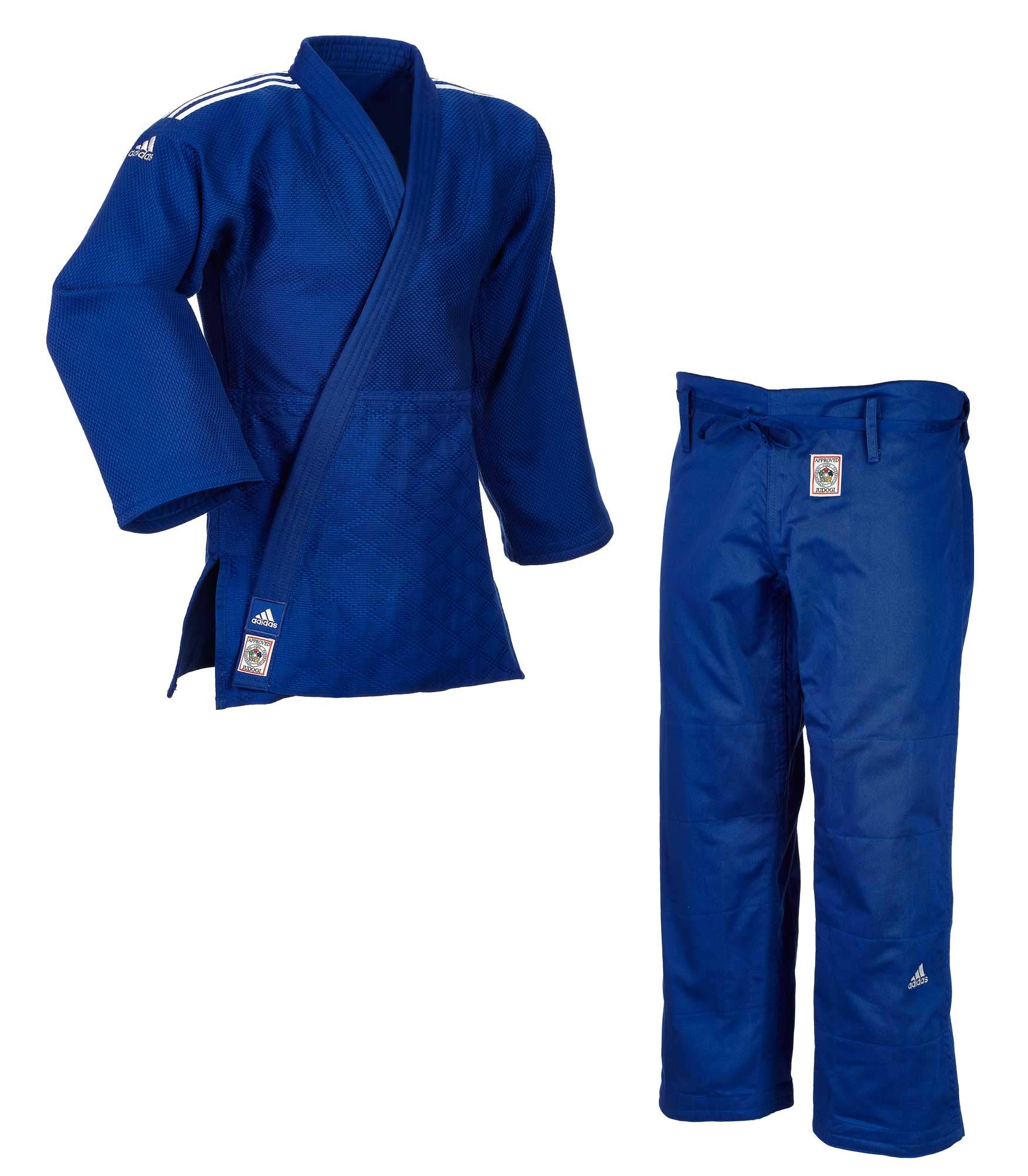 adidas "Champion II IJF Judogi blau Kampfsport Judo-Anzug (155 cm)