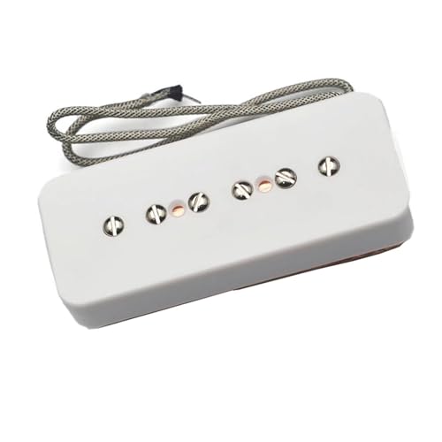 Weiße E-Gitarren-Humbucker-Hals-Tonabnehmer-Ersatzteile mit verstellbaren Schrauben Single-Coil-Tonabnehmer