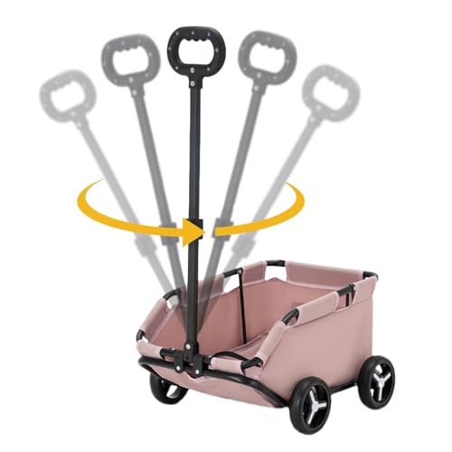 Kinderwagen Für Hunde | Kinderwagen Für Kleine Hunde | Haustierwagen Rollender Hundekäfig | Kinderwagen,Leichter | Zusammenklappbarer Hundewagen Zum Reisen-Einkaufen | Spazierengehen Und Spielen