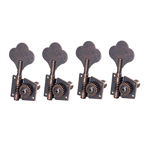 4R Gitarre Open Bass Guitar Tuning Key Pegs Machine Heads Tuners Für 4 Saiten Bass Stimmgeräte Ersatzteile für gitarren (Color : 02)