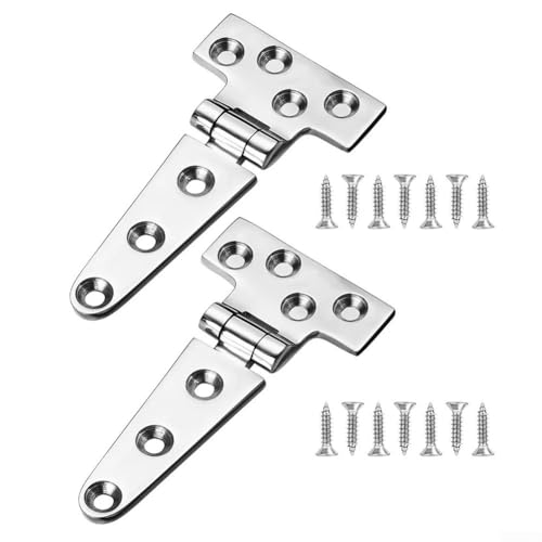 Stahltürscharnier, 2 STK. 4 Zoll bündige Türscharniere, Hochleistungs-Scharnier for Marineboote, Schränke, Schuppen(151mm)