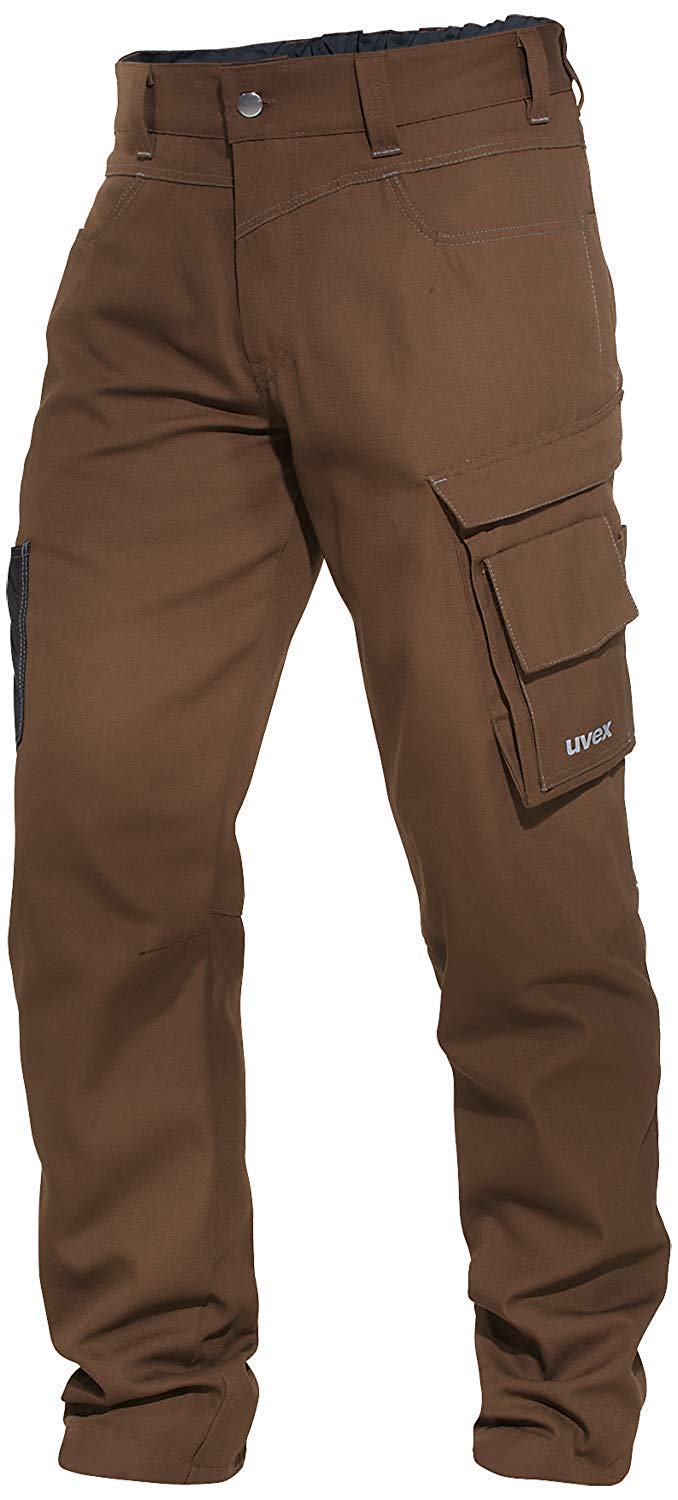 Uvex Perfexxion Basic 3853 Herren-Arbeitshose - Braune Männer-Cargohose - 56