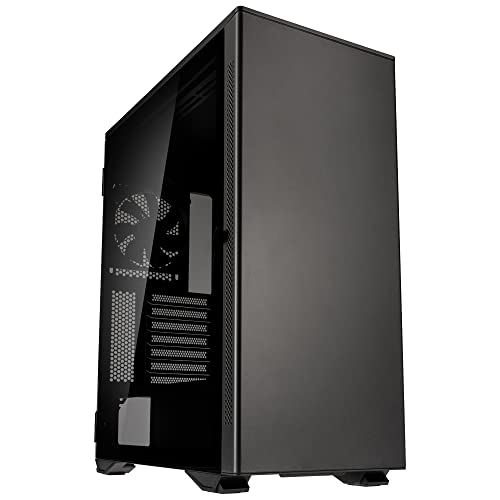 KOLINK Stronghold Barricade Gaming PC Gehäuse EATX mit Abnehmbares Verdeck, Aufklappbar Tempered Glas Tür, 2X 120mm Lüfter PC - Midi Tower E ATX Gehäuse - Gamer PC Case - Gaming PC Hülle