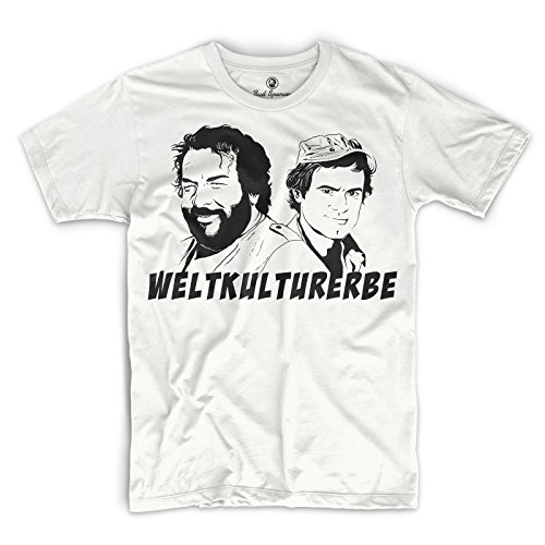 Bud Spencer® Herren Weltkulturerbe T-Shirt (Weiss) (XL)