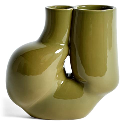 W&S Chubby Vase Olive green