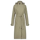 AGU Trench Coat Long Regenjacke Urban Outdoor Damen Green Pistachio XS