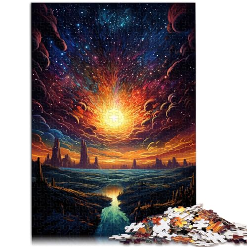 Puzzle für Fantasie, schöne Landschaft, Erwachsene, 1000 Teile, Puzzle, Holzpuzzle, Familienaktivität, Puzzle, Lernspiele, 1000 Teile (50 x 75 cm)