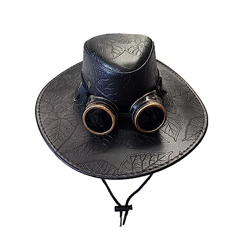 MEELYHOME Vintage viktorianischer Zylinder, Steampunk-Fedora-Kappe, Hochzeit, coole Kopfbedeckung, Halloween-Zubehör, Cosplay, Cowboy-Kostüm, Hut, Vintage-Hut, Herrenhut, Damenhut