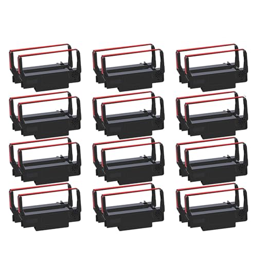 24 Stücke ERC30 Langlebige Farbbandkassette Schwarz/Rot Für TM U220 M188B ERC30 ERC34 ERC38 NK506 Drucker