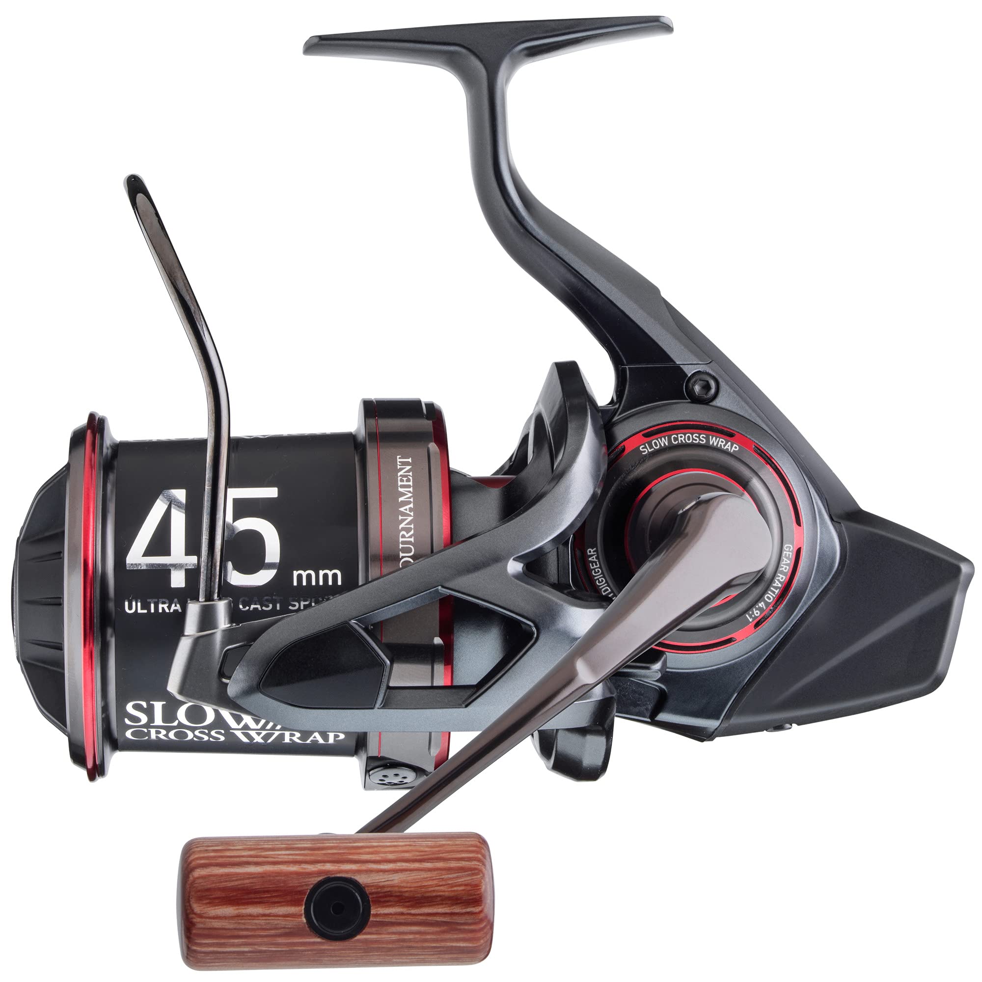 Daiwa 20TNBASIA45SCW-QD Angelrolle für Karpfenangeln, 20 Tournament Basia 45 SCW QD