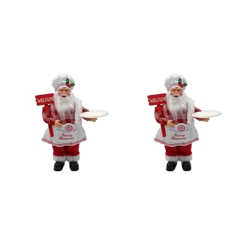 Psdndeww 30,5 cm große Chef-Figuren, Weihnachtsfigur, Dekoration, Tisch für Kinder