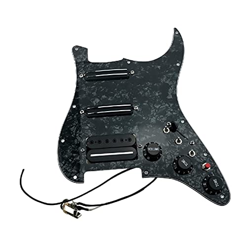 Geladenes Gitarren-Pickguard Gitarre Pickups Humbucker Pickup Vorgedrünneter Laden Pickguard Guitar Alnico 5 HSS. Kabelbaum Push-Pull Single Cut Set