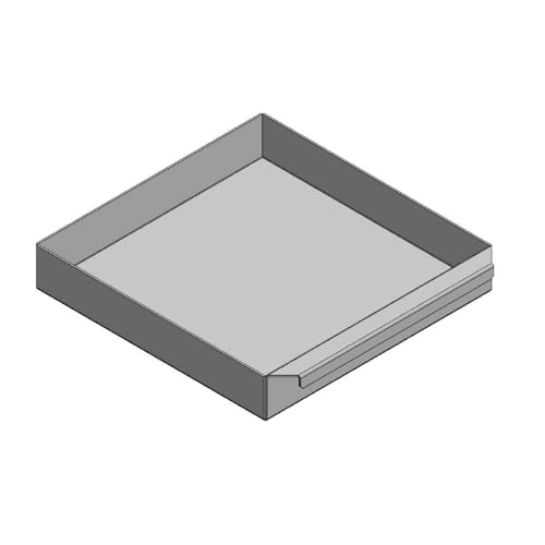 Aschekasten - Für Fireplace Kaminofen Modelle - Aschkasten aus verzinktem Stahlblech - feuerfest & hitzebeständig - Aschekästen Stahl (295x322x50 mm)