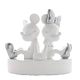 Disney 100 Mickey & Minnie Spardose, Kunstharz, Weiß