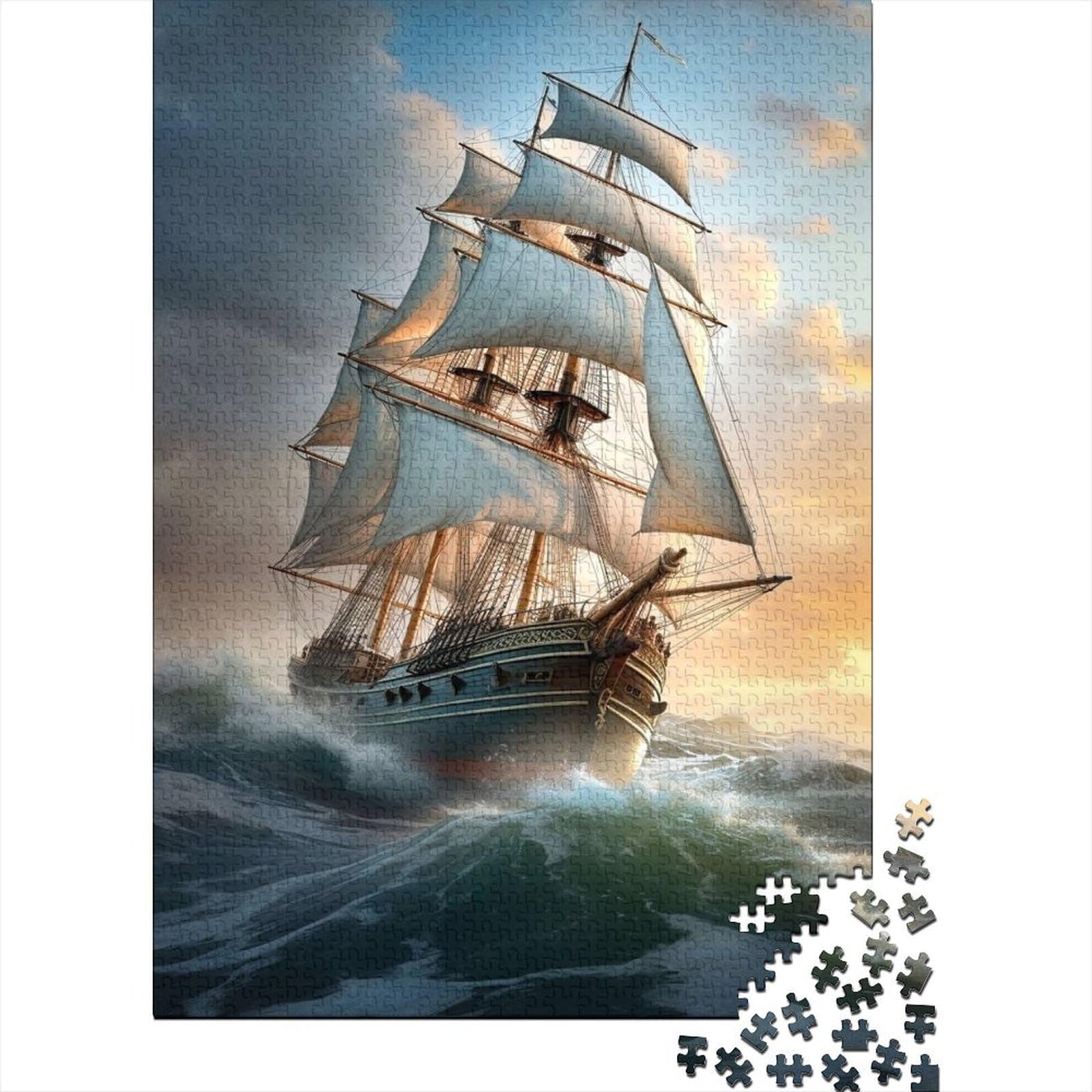 Ozeanreise-Puzzle für Erwachsene, Teenager, 1000 große Teile, Puzzle für Erwachsene, Lernspielzeug, Familienspiele, 75 x 50 cm