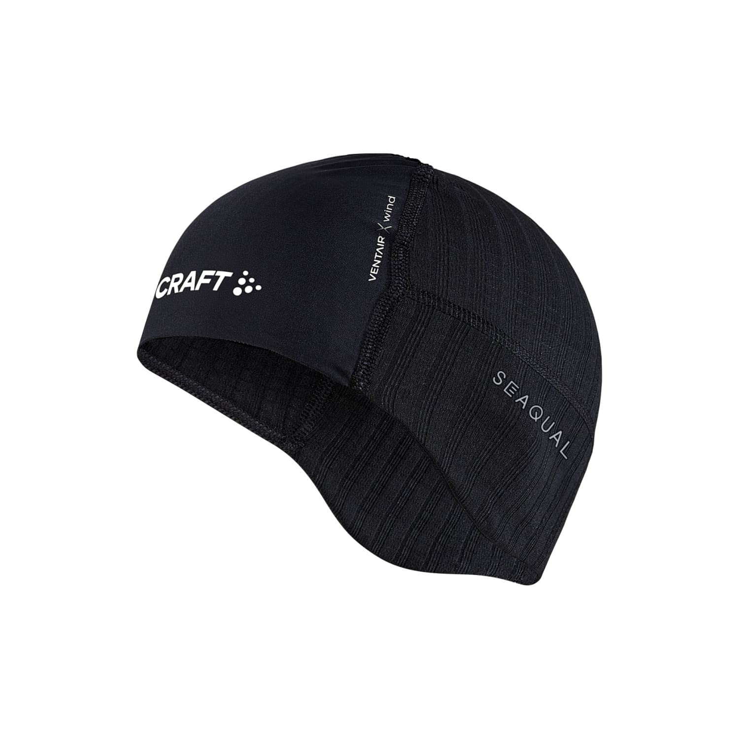 Craft Active Extreme X Wind Hat | Unisex Fahrrad Mütze für Damen und Herren | Wintermütze Fahrrad und Laufen | Schwarz