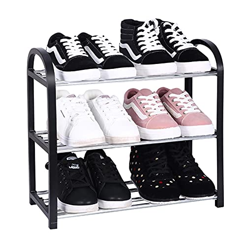 CNBYDK UWEREBFM Schuhregal Schuhregal Aluminium Metall Stehendes Schuhregal DIY Schuhaufbewahrungsregal Home Organizer Zubehör Schuhregal Schuhaufbewahrung