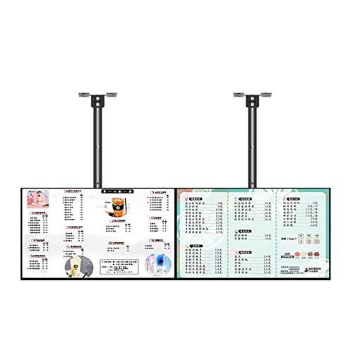 Universeller TV-Ständer, höhenverstellbar, neig- und schwenkbar, TV-Wandhalterung, passend für 81,3 - 109,3 cm große LCD-LED-Fernseher, hält zwei (2) Bildschirme