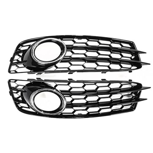 Frontgrills Für Für A3 8P Für S-Linie 2009-2012 Kühlergrill 8P0807682 Auto Front Stoßstange Nebel Licht Lampe Kühlergrill Grill Abdeckung Mesh Front Bumper Grille(with Black)