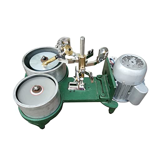 Rock Tumbler Kit Schmuck-Buffing-Machine Edelwinkelmaschine, Polieren und Polieren Doppelscheiben-Facettenmaschine, Schmuckschleifmaschine für Geologie-Enthusiasten, Steinpolierer