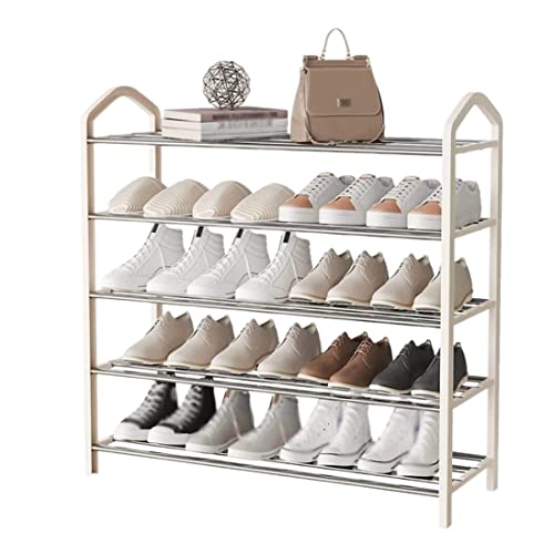 Schuhregal, Schuhregal, große Kapazität, 5-stufiges Schuhregal, Schuhregal, Aufbewahrung für Eingangsbereich, Wohnzimmer, Flur, Schlafzimmer, Schuh-Organizer, Flur, Eingangsbereich, Korridor (Farbe: