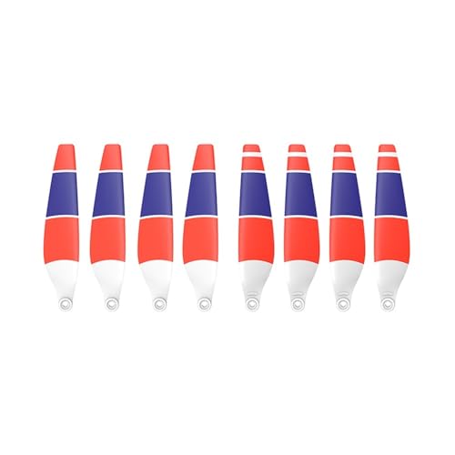 Drohnenzubehör 8 STÜCKE 6030F Propeller, geräuscharmer, leichter Flügel, geeignet for DJI Mini 3 Pro und Mini 4 Pro Drone Ersatzpropeller Das ist austauschbar(8pcs White Red Blue)