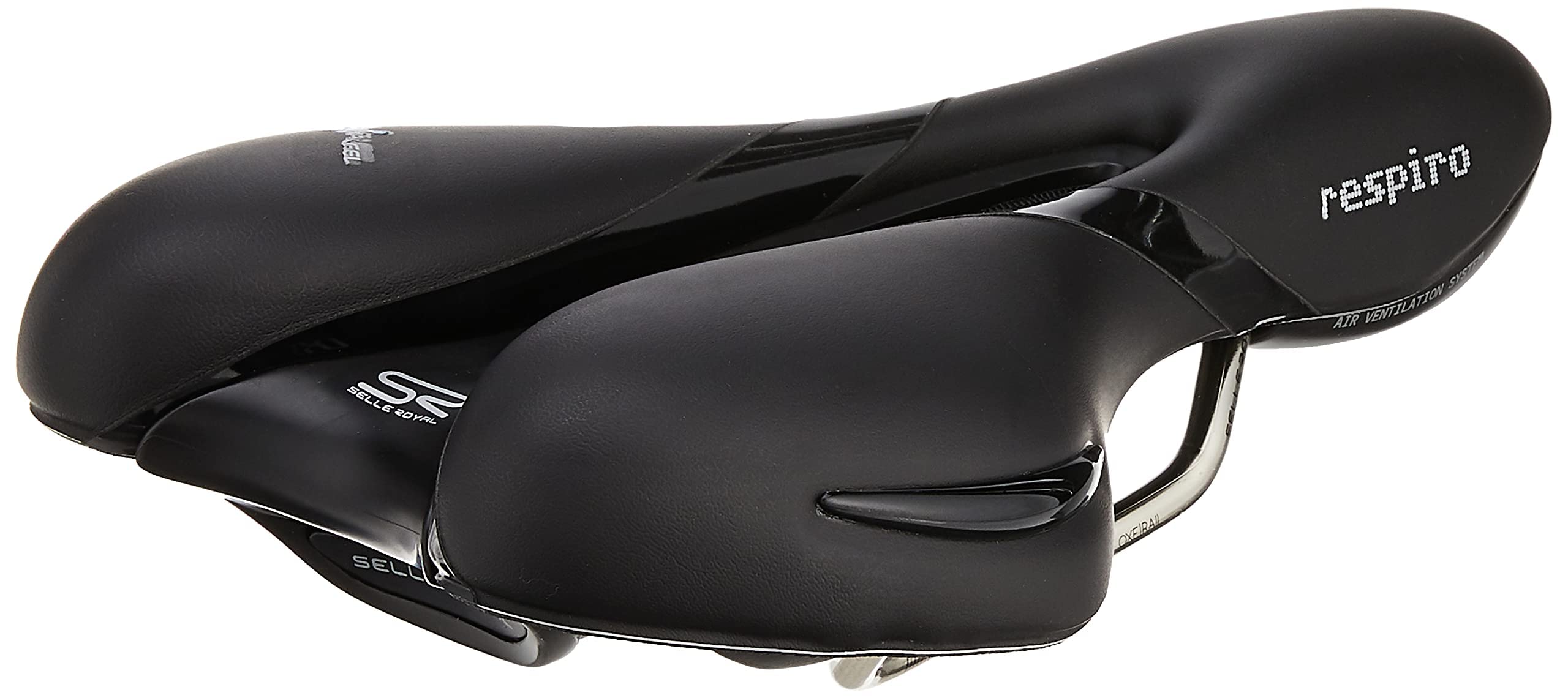 Selle Royal Respiro Soft Athletic Sattel, schwarz, 25,6 x 22,7 cm