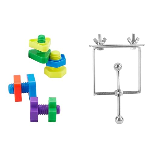 LIbgiubhy 7-teiliges Papageien Spielzeug Set Spinner Reisendem Spinner Spielzeug Schrauben