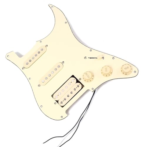 Standard-Pickguard-Tonabnehmer SSH vorverdrahtetes 3-lagiges Schlagbrett, exquisite Gitarren-Tonabnehmerteile