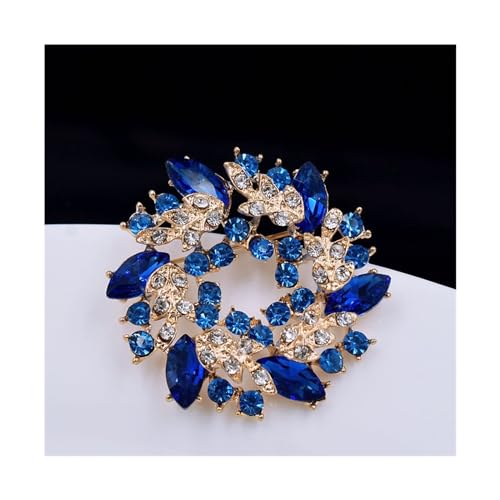 Brosche Brooches and Pins Scarf Flower Crystal Brooch for Women Fashion Brooch Pin Jewelry Gifts Brosche Vintage (Color : 04)