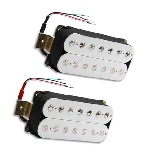 7-Saiter E-Gitarre Humbucker Dual Coil E-Gitarre Pickup Coil Splitting Pickup N8.5K/B14K Ausgang Gitarre e gitarren tonabnehmer (Color : Neck and Bridge)