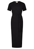 Cartoon Damen Jerseykleid mit Rippenstruktur Schwarz,44