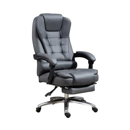 Zhaoj24-05 Bürostuhl Ergonomischer Luxuriöser Bürostuhl for Zuhause, Arbeitszimmer, hohe Rückenlehne, ergonomischer, drehbarer Liegestuhl, Sofastuhl Schreibtischstuhl