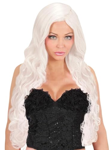 "WHITE DREAM HAIR SPIRAL CURLS WIG" in box -