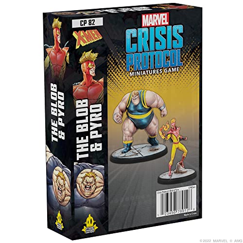 Atomic Mass Games Marvel Crisis Protocol The Blob and Pyro Character Pack | Miniatur-Kampfspiel | Strategiespiel für Erwachsene | ab 14 Jahren | 2 Spieler | durchschnittliche Spielzeit 90 Minuten | hergestellt