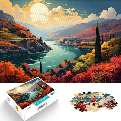 Puzzles, Geschenke, Spielzeug, Farbe: Douro Valley, Puzzle 1000 Teile, Holzpuzzle, Spaß bei Aktivitäten zu Hause, Geburtstagsgeschenk, Reisegeschenke, 1000 Teile (50 x 75 cm)