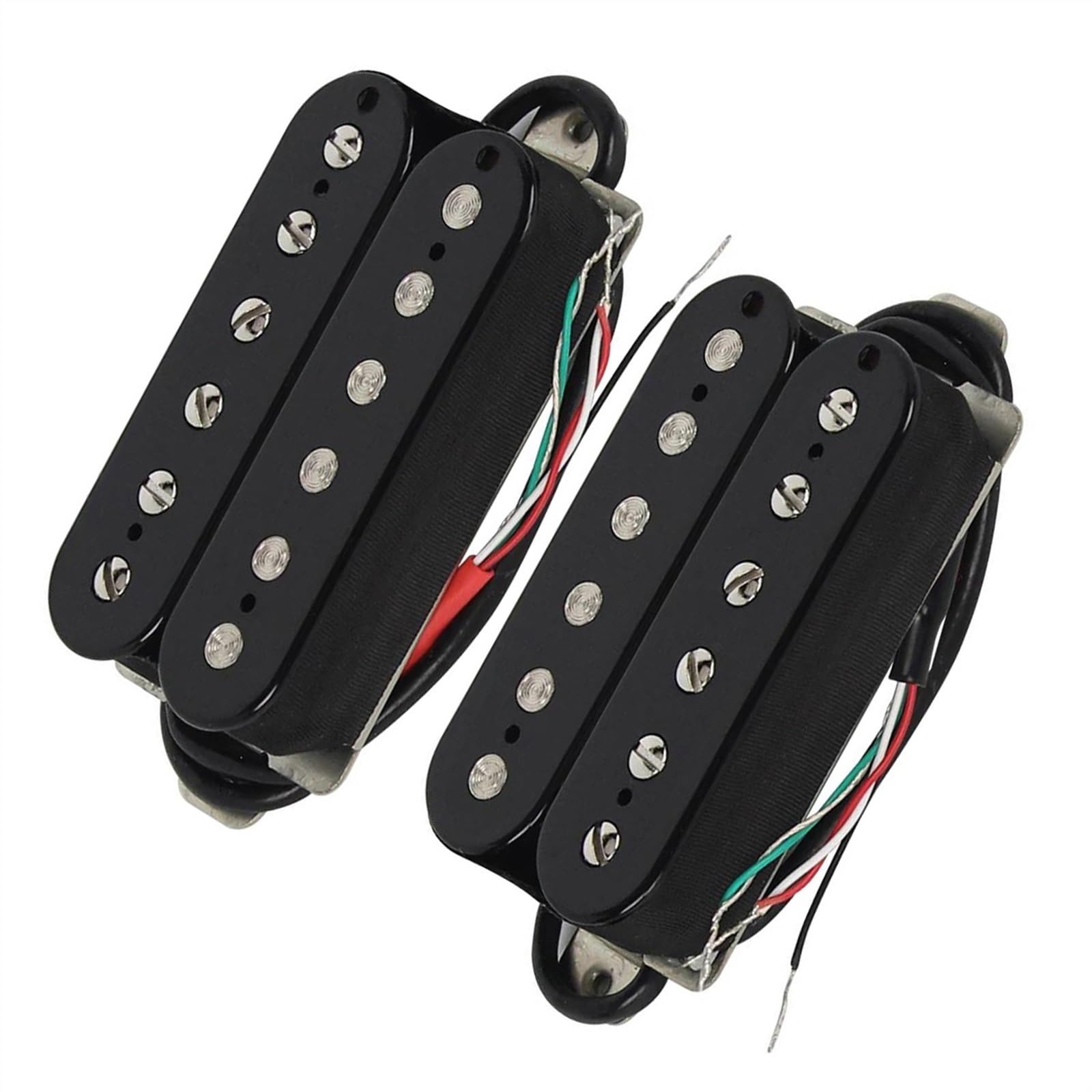 2-teiliges schwarzes Humbucker-Pickup-Set für E-Gitarre aus Keramik, Ersatz für Gitarrenteile Single-Coil-Tonabnehmer